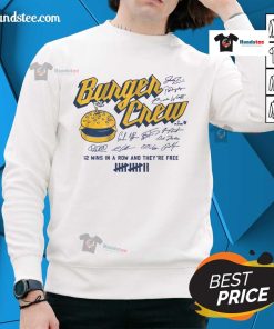 Awesome Milwaukee Burger Crew Sweatshirt featuring a stylish design perfect for burger lovers in Milwaukee.