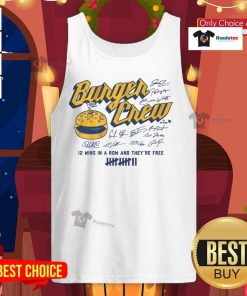 Awesome Milwaukee Burger Crew tank top featuring a stylish design perfect for food lovers and summer outings.