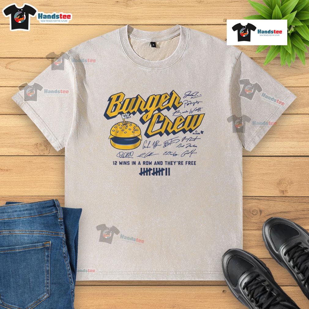 Awesome Milwaukee Burger Crew Washed T Shirt Awesome Milwaukee Burger Crew washed t-shirt featuring a vibrant graphic design, perfect for burger lovers and casual wear.