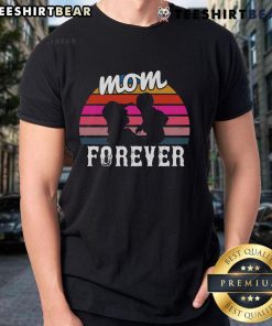 Alt Text: Awesome Mom Forever Retro Sunset T-Shirt featuring vibrant sunset colors and stylish typography for proud moms.
