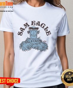 Awesome Muppets Sam Eagle Ladies Tee featuring a vibrant design of Sam Eagle from The Muppets, perfect for fans.