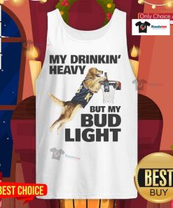 Stylish 'My Drinking Heavy' Bud Light basketball tank top, perfect for sports and casual outings this summer.