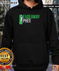 Napheesa Collier showcasing her fadeaway shot while wearing the Awesome Napheesa Collier Fadeaway Phee Hoodie.