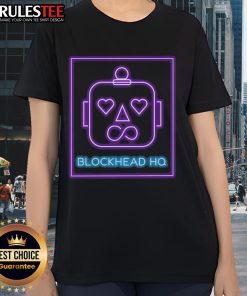Awesome New Kids On The Block BLOCKHEAD HQ Ladies Tee featuring vibrant design and comfortable fit for fans.