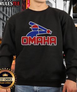 Awesome Omaha retro college baseball sweatshirt featuring vintage design and bold colors, perfect for fans.