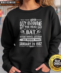 Awesome Ozzy Osbourne 'I Was There In Spirit' sweatshirt featuring iconic rock design and vibrant colors for fans.