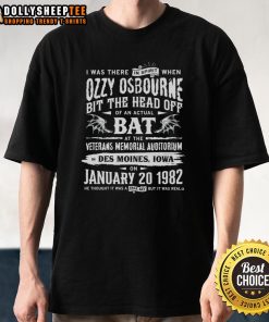 Awesome Ozzy Osbourne I Was There In Spirit T-Shirt featuring iconic rock design, perfect for fans of the legendary musician.