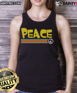 Awesome Peace Stripe Pacifist Tank Top featuring bold colors and a stylish design, perfect for promoting peace and positivity.