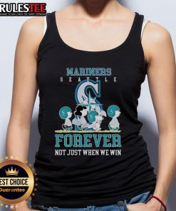 Awesome Peanuts Charlie Brown Snoopy Seattle Mariners baseball tank top design celebrating fandom beyond just winning.