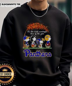 Alt Text: Awesome Pitt Panthers Halloween sweatshirt perfect for celebrating the most wonderful time of the year.