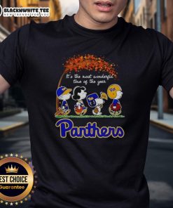 Awesome Pitt Panthers Halloween T-Shirt featuring festive design, perfect for celebrating the most wonderful time of the year.
