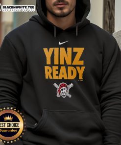 Awesome Pittsburgh Pirates Yinz Ready Hoodie featuring team colors and logo, perfect for game day style.