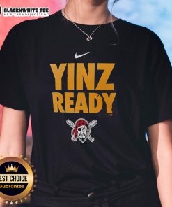 Awesome Pittsburgh Pirates Yinz Ready ladies tee featuring vibrant team graphics for passionate fans.