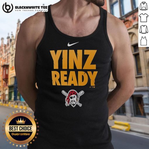 Awesome Pittsburgh Pirates Yinz Ready tank top featuring bold team colors and logo, perfect for game day attire.
