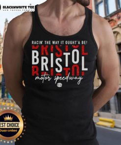 Awesome Racin' tank top featuring Bristol Motor Speedway design, perfect for racing fans and summer wear.