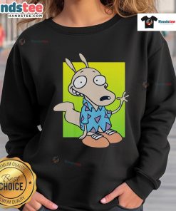 Alt Text: Awesome Rocko's Modern Life sweatshirt featuring vibrant colors and iconic characters from the classic animated series.