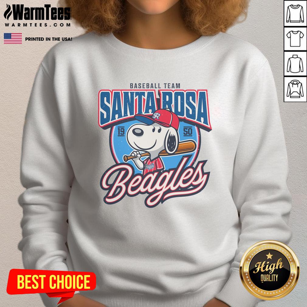 Awesome Santa Rosa Beagles Sluggers Baseball Team Est 1950 Sweatshirt Awesome Santa Rosa Beagles Sluggers baseball team sweatshirt established 1950, perfect for fans and players.