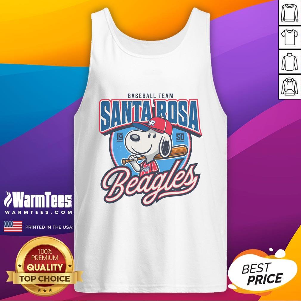 Awesome Santa Rosa Beagles Sluggers Baseball Team Est 1950 Tank Top Alt Text: Awesome Santa Rosa Beagles Sluggers baseball team tank top established 1950, perfect for fans and players alike.