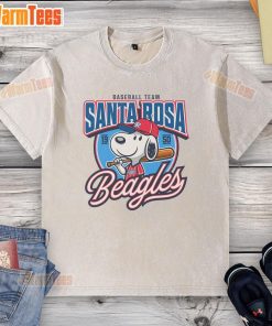 Awesome Santa Rosa Beagles Sluggers baseball team members in vintage washed t-shirts, celebrating their legacy since 1950.
