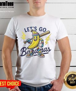 Awesome Savannah Bananas 2025 Let's Go Bananas T-Shirt featuring vibrant colors and playful design for fans.