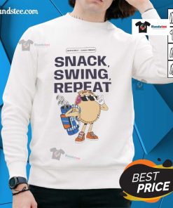 Awesome Saved By The Snack Uncrustables Sweatshirt featuring a playful design for snack lovers and fans of fun apparel.