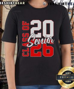 Alt Text: Awesome Senior Class of 2026 graduation ladies tee featuring stylish design for proud graduates.