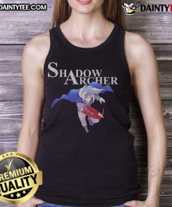 Awesome Shadow Archer Anime Tank Top featuring a vibrant design of a skilled archer in a fantasy setting.