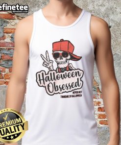 Awesome skeleton Halloween tank top for enthusiasts, perfect for showing off your love for Halloween all year round.
