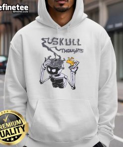 Awesome Skull Thoughts Hoodie featuring a striking skull graphic, perfect for edgy streetwear and casual fashion enthusiasts.