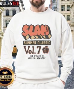 Awesome SLAM Summer Classic Vol. 7 Sweatshirt featuring vibrant graphics and a stylish design for summer sports enthusiasts.