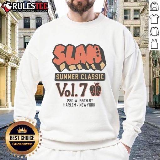 Awesome SLAM Summer Classic Vol. 7 Sweatshirt featuring vibrant graphics and a stylish design for summer sports enthusiasts.