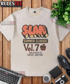 Awesome SLAM Summer Classic Vol. 7 washed t-shirt featuring vibrant graphics and a relaxed fit for summer style.