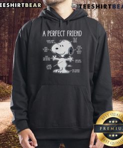 Awesome Snoopy A Perfect Friend Cute Hoodie featuring a playful Snoopy design, perfect for casual wear and dog lovers.