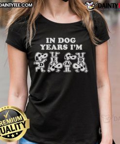 Awesome Snoopy in Dog Years I'm Dead Ladies Tee featuring a fun graphic design with Snoopy and bold text.