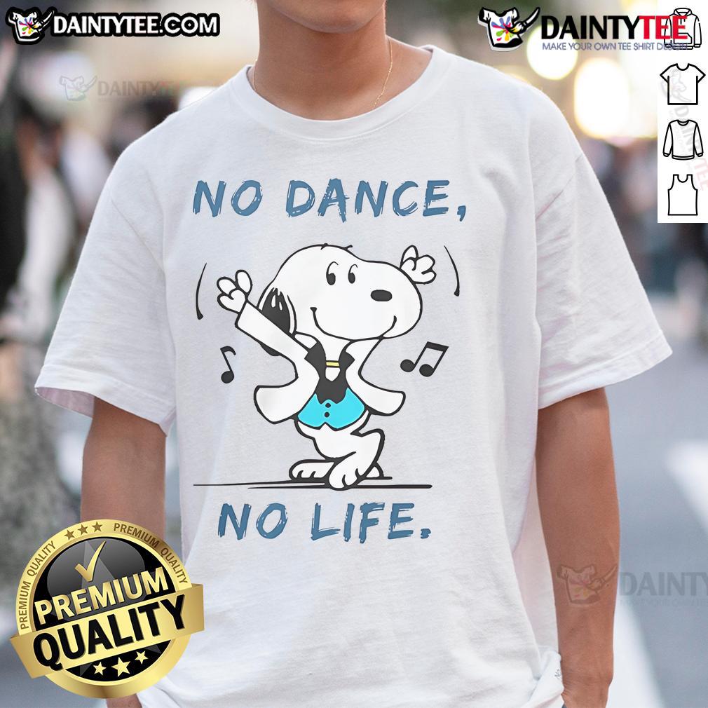 Awesome Snoopy No Dance No Life T Shirt Awesome Snoopy No Dance No Life T-Shirt featuring a playful Snoopy graphic, perfect for dance lovers and fans.