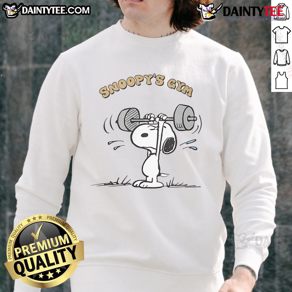 Awesome Snoopy'S Gym Sweatshirt Awesome Snoopy's Gym Sweatshirt featuring a fun Snoopy design, perfect for workouts and casual wear.