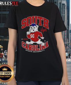 Alt Text: Women's tee featuring the South Carolina State University mascot, established 1896, perfect for fans and students.