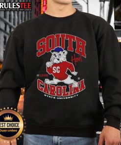 Awesome South Carolina State University Est 1896 mascot sweatshirt featuring bold graphics and vibrant colors.