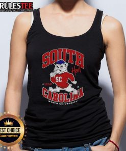 Awesome South Carolina State University Est. 1896 mascot tank top featuring school colors and logo design.