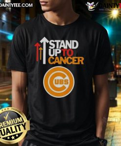 Awesome Stand Up To Cancer Chicago Cubs baseball t-shirt featuring a bold design supporting cancer awareness.