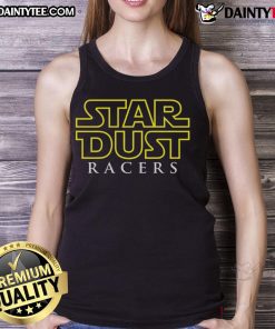 Stylish Awesome Star Dust Racers tank top featuring vibrant graphics and a comfortable fit, perfect for racing fans.