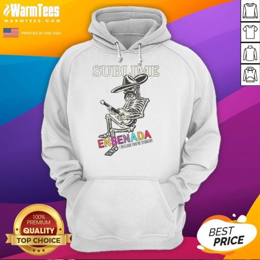 Alt Text: Awesome Sublime Merch Ensenada Skeleton Hoodie featuring vibrant graphics and a stylish design for fans.