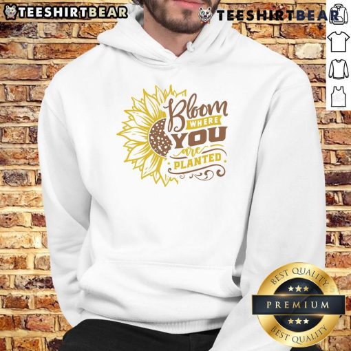 Awesome Sunflower Bloom hoodie featuring a vibrant sunflower design, perfect for nature lovers and gardening enthusiasts.