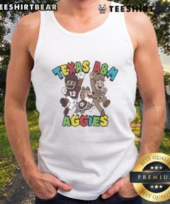 Awesome Texas A&M Aggies Character Trio Super Mario Tank Top featuring vibrant graphics and a comfortable fit for fans.