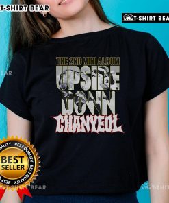 Alt Text: Awesome The 2nd Mini Album Upside Down Chanyeol Ladies Tee featuring vibrant design and stylish fit for fans.