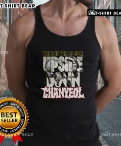Alt Text: Chanyeol wearing a tank top from 'Awesome: The 2nd Mini Album - Upside Down', showcasing his unique style.