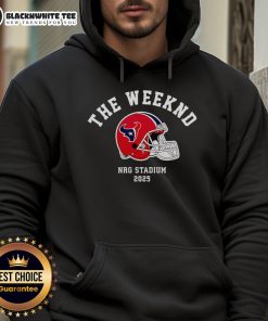 Alt Text: Awesome The Weeknd Houston Texans 2025 Hoodie featuring vibrant team colors and stylish design for fans.