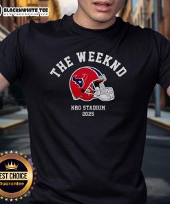 Awesome The Weeknd Houston Texans 2025 T-Shirt featuring vibrant graphics and team colors, perfect for fans.
