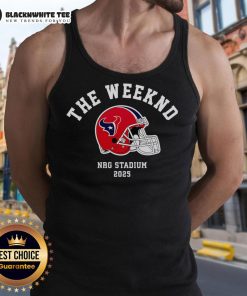 Alt Text: Awesome The Weeknd Houston Texans 2025 tank top featuring stylish design and vibrant team colors.