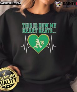 Alt Text: Awesome This Is How My Heart Beats Athletics Sweatshirt in a vibrant design, perfect for fitness enthusiasts.